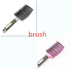 Hairbrush Anti Klit Brushy Haarborstel Women Detangler Hair Brush Bristle Nylon Scalp Massage  Teaser Hair Brush Comb - XMART