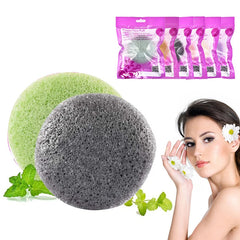 Natural Round Shap Konjac Sponge Face Cleaning Sponge - XMART