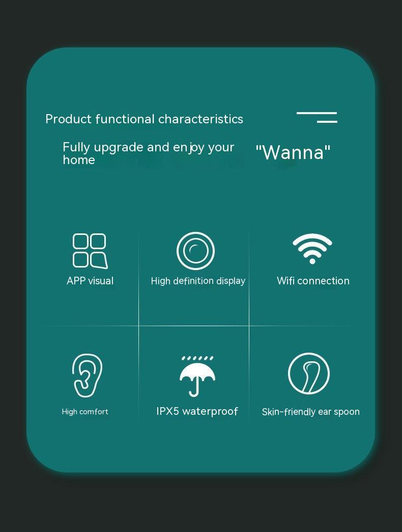 Wireless Smart HD Endoscope Luminous Ear Pick Ear Picking Tools - XMART