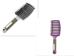 Hairbrush Anti Klit Brushy Haarborstel Women Detangler Hair Brush Bristle Nylon Scalp Massage  Teaser Hair Brush Comb - XMART