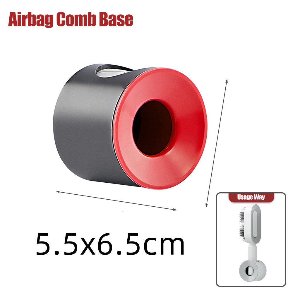 Self Cleaning Hair Brush For Women One-key Cleaning Hair Loss Airbag Massage Scalp Comb Anti-Static Hairbrush - XMART