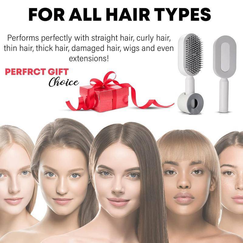 Comb Self-Cleaning Hair Brush, 3D Air CushionMassage Brush Air Bag Massage - XMART