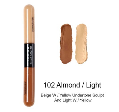 Double Heads Are Suitable For Any Skin Type Natural Color Brightening Liquid Concealer - XMART