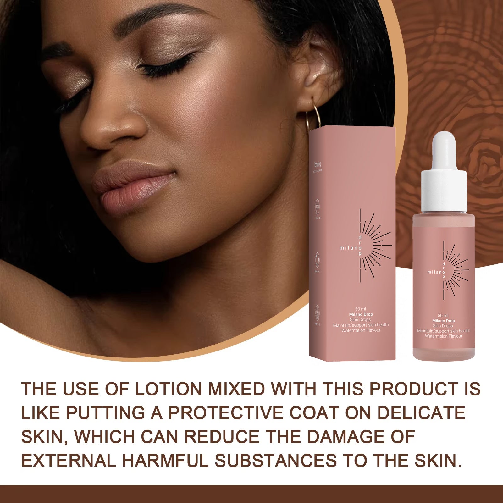 Tanning Face Serum Face Body Tanning Bed Outdoor Fine Line Repair Skin Serum Dark Bronzer Self Tanning Serum Drops - XMART