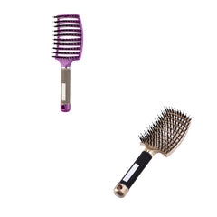 Hairbrush Anti Klit Brushy Haarborstel Women Detangler Hair Brush Bristle Nylon Scalp Massage  Teaser Hair Brush Comb - XMART