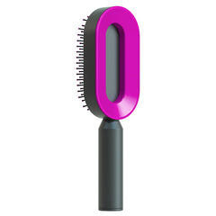 Self Cleaning Hair Brush For Women One-key Cleaning Hair Loss Airbag Massage Scalp Comb Anti-Static Hairbrush - XMART
