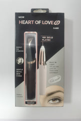Mini Electric Eyebrow Trimmer Lipstick Brows Pen Hair Remover Painless Razor Epilator with LED Light - XMART