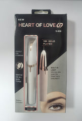 Mini Electric Eyebrow Trimmer Lipstick Brows Pen Hair Remover Painless Razor Epilator with LED Light - XMART