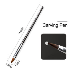 Nail Powder Acrylic System Kit Professional Nail Art Tool Set Contain Glass Cup Acrylic Liquid Extention Carving Manicure - XMART