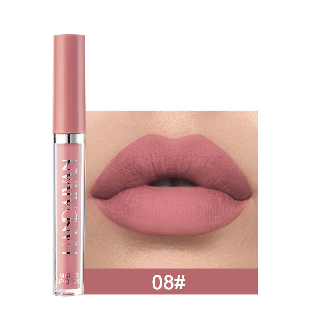 Matte Non-stick Cup Lip Gloss, Non-fading Matte Liquid Lipstick - XMART