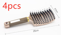 Hairbrush Anti Klit Brushy Haarborstel Women Detangler Hair Brush Bristle Nylon Scalp Massage  Teaser Hair Brush Comb - XMART