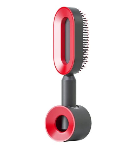 Self Cleaning Hair Brush For Women One-key Cleaning Hair Loss Airbag Massage Scalp Comb Anti-Static Hairbrush - XMART