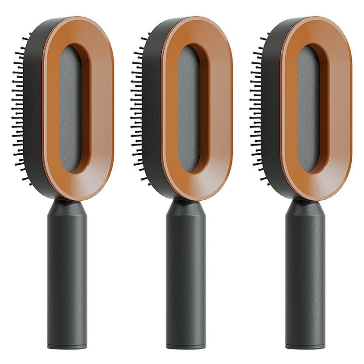 Self Cleaning Hair Brush For Women One-key Cleaning Hair Loss Airbag Massage Scalp Comb Anti-Static Hairbrush - XMART