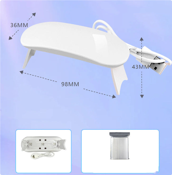 Light Therapy Machine USB Nail Light LED Portable 6W - XMART