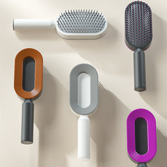 Self Cleaning Hair Brush For Women One-key Cleaning Hair Loss Airbag Massage Scalp Comb Anti-Static Hairbrush - XMART
