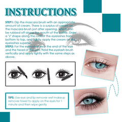 Mascara Liquid Lash Extensions, Liquid Lash Extensions Mascara,Premium Waterproof Smudge-proof Natural No Clumping Smudging Lasting All Day - XMART